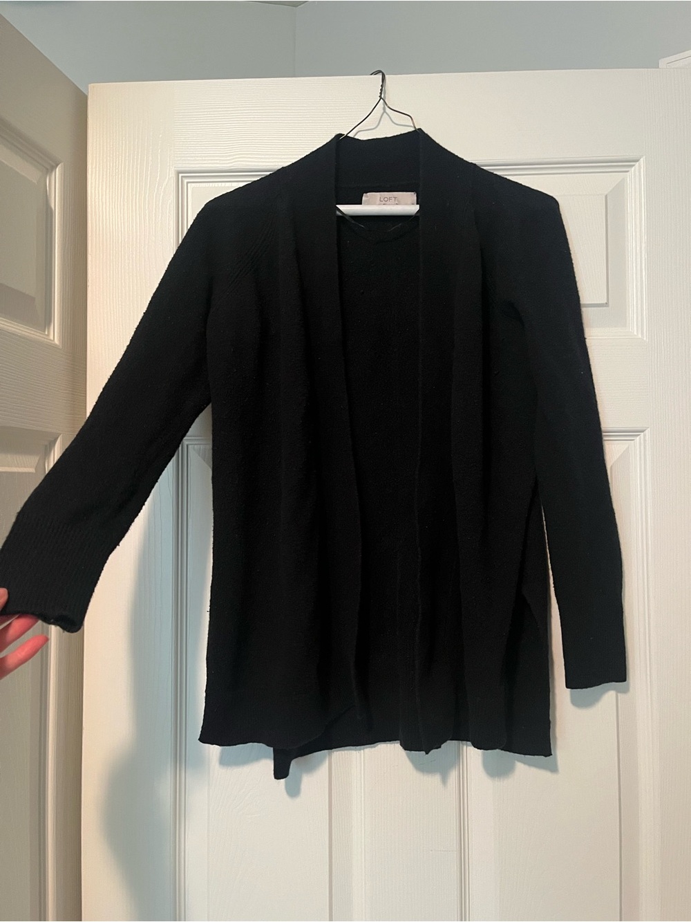 LOFT Black Open Front Women's Cardigan